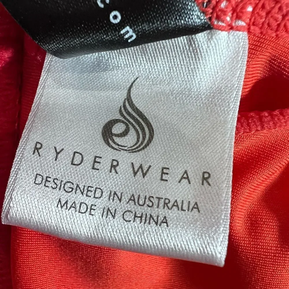 Ryder wear sports bra tangerine orange high impact size large